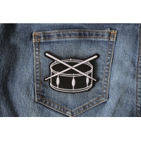 Drum and Sticks Music Band Patch