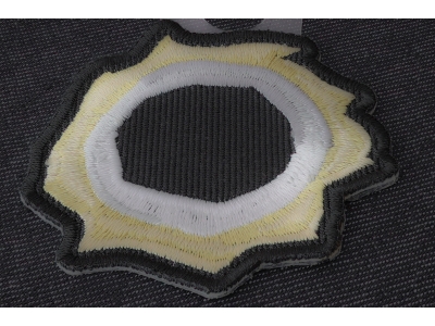 Bullet Hole Patch Green Metal