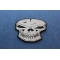 White Skull Patch Gray Skull Patch diagonal view