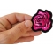 Pink Rose Patch Pink Rose Patch shown on hand for size comparison