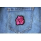 Pink Rose Patch Pink Rose Patch shown on jeans