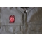 Lady Rider Red Rose Patch Lady Rider Red Rose Patch, Lady Biker Patches shown on leather vest