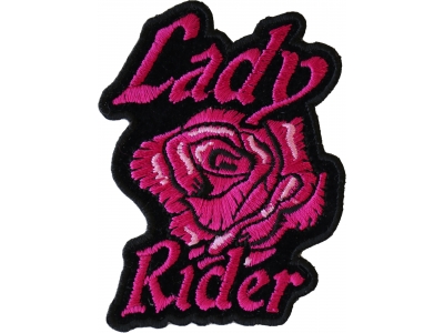 Lady Rider Pink Rose Patch