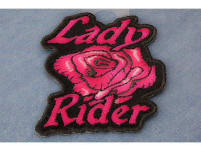 Lady Rider Pink Rose Patch