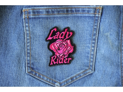 Lady Rider Pink Rose Patch