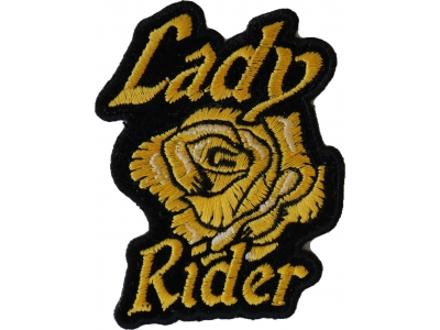 Lady Rider Yellow Rose Patch