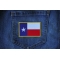Gold Border Texas Flag Patch Gold Border Texas Flag Patch shown on jeans