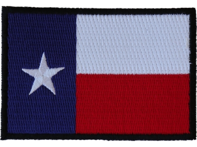Black Border Texas Flag Patch