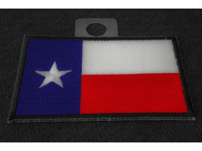 Black Border Texas Flag Patch