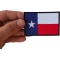 Black Border Texas Flag Patch Black Border Texas Flag Patch shown on hand for size comparison
