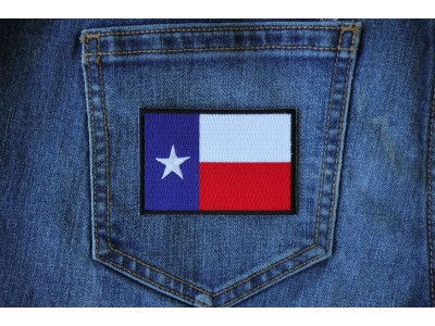 Black Border Texas Flag Patch