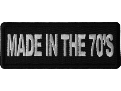 Made in the 70s Patch