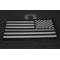 Reversed Silver Line Corrections Officer American Flag Patch Reversed Silver Line Corrections Officer American Flag Patch diagonal view