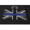 UK Flag Patch with Blue Line for Police UK Flag Patch with Blue Line for Police diagonal view