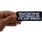 Practice What You Preach or It's Just Speech Patch Practice What You Preach or It's Just Speech Patch shown on hand for size comparison
