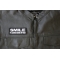 Smile It Looks Good on You Patch - 4x1.5 inch - Embroidered Iron on Patch shown on leather vest