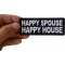 Happy Spouse Happy House Patch shown on hand for size comparison