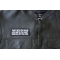Trust Gets You Killed Love Gets you Hurt Being Real gets you Hated Patch Trust Gets You Killed Love Gets you Hurt Being Real gets you Hated Patch - 4x1.5 inch - Embroidered Iron on Patch shown on leather vest