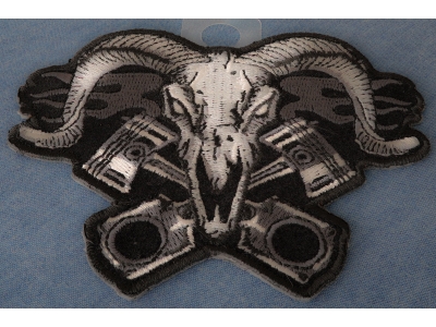 Ram with Pistons Iron on Patch
