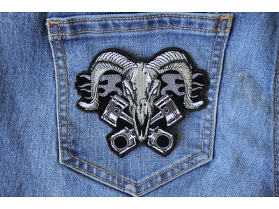 Ram with Pistons Iron on Patch
