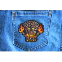 Tiki Totem Iron on Patch