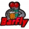 Barfly Biker Funny Iron on Patch