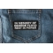 In Memory of George Floyd Rest in Power Patch In Memory of George Floyd Rest in Power Patch shown on jeans