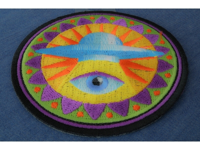 Spiritual Eye UFO Iron on Patch