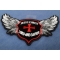 Jesus Christ Lord and Savior Wings Christian Iron on Patch Jesus Christ Lord and Savior Wings Christian Iron on Patch diagonal view
