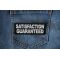 Satisfaction Guaranteed Patch Satisfaction Guaranteed Patch shown on jeans