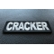 Cracker Patch Cracker Funny Iron on Patch diagonal view
