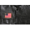 Historical Star Spangled Banner Flag Iron on Patch - 3x2.2 inch - Embroidered Iron on Patch shown on leather vest