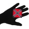 Historical Square Rebel Flag Iron on Patch Historical Square Rebel Flag Iron on Patch shown on hand for size comparison