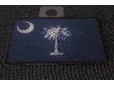 Historical South Carolina Flag Iron on Patch