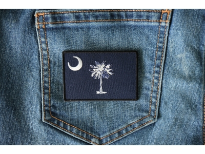 Historical South Carolina Flag Iron on Patch