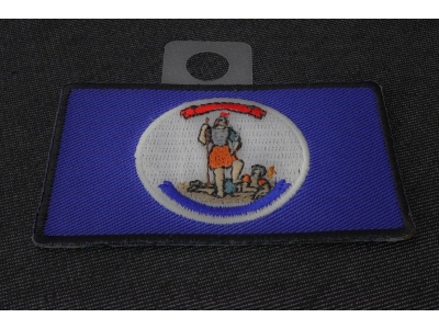 Historical Virginia Flag Iron on Patch