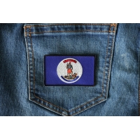 Historical Virginia Flag Iron on Patch