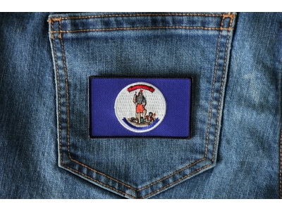 Historical Virginia Flag Iron on Patch