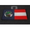 Historical Florida Flag Iron on Patch diagonal view