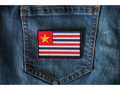 Historical Louisiana Flag Iron on Patch