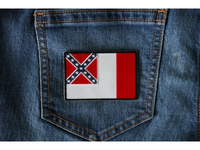 Historical Blood Stained Banner Flag Iron on Patch