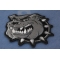 Bulldog Iron on Patch Bulldog Patch diagonal view
