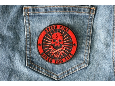 Speed King Biker For Life Patch