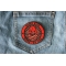 Speed King Biker For Life Patch Speed King Biker For Life Crossed Wrenches and Skull Patch shown on jeans