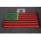 American Flag with African Colors Iron on Patch American Flag with African Colors Iron on Patch diagonal view