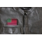 American Flag with African Colors Iron on Patch American Flag with African Colors Iron on Patch - 3.2x2 inch - Embroidered Iron on Patch shown on leather vest
