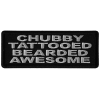 Chubby Tattooed Bearded Awesome Patch