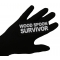 Wood Spoon Survivor Patch Wood Spoon Survivor Funny Iron on Patch shown on hand for size comparison