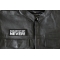 Sarcastic Me NEVER Patch Sarcastic Me NEVER Patch - 4x1.5 inch - Embroidered Iron on Patch shown on leather vest