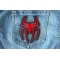 Red Spider Patch Red Spider Patch shown on jeans